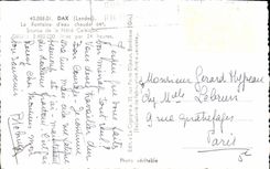 MODERN CARD Dax the warm water source Fountain of Nehe Caleique