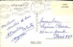 MODERN CARD Pouliguen the Pier Boats