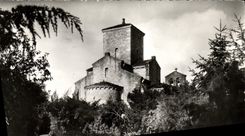 MODERN CARD the Church De Germigny Of Close the apse Seen Of the Garden of the presbytery
