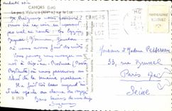 MODERN CARD Cahors the Valentre Bridge on the batch