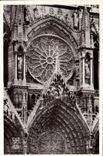 MODERN CARD Rheims the Cathedral Rosette of the large gate