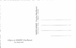 MODERN CARD Vignory Church the clear way