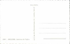 POSTAL MODERNA Belleme interior de la iglesia
