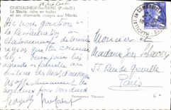 CPM Chateauneuf Les Bains La Sioule Riche en Truites