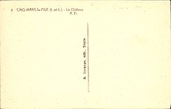 VINTAGE POSTCARD Five Mars the Pile the Castle