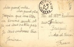 POSTAL Amboise de la VENDIMIA las vidas del castillo de Louis XI y de Louis XII