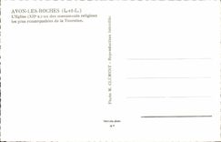 CPM Avon Les Roches L'Eglise Un Des Monuments Religieux Les Plus Remarquables de la Touraine