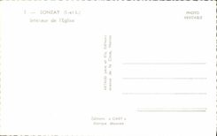 MODERN CARD Interior Sonzay Of the Church