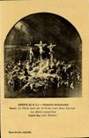 La cámara acorazada St. Louis Cristo de Dreux de la POSTAL de la VENDIMIA murió en la cruz entre dos pequeños canales del drenaje