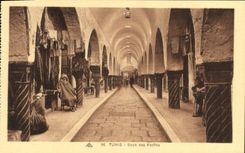 CPA Tunis Souk des etoffes