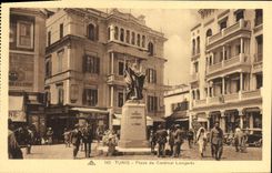 VINTAGE POSTCARD Tunis places of the cardinal lavigery