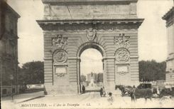 CPA Montpellier L'Arc De Triomphe