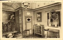 VINTAGE POSTCARD Malmaison the Room De Bonaparte and memories of co. Helene Napoleon 1st