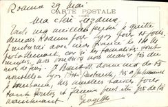 VINTAGE POSTCARD the Loire Renaison Stopping of the tacbe