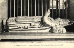 CPA Candes Eglise de candes tombeau de st martin mort en 397