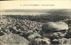 CPA Foret de Fontainebleau Rocher saint germain