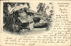 VINTAGE POSTCARD Fontainebleau the Rock which Cries