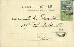 VINTAGE POSTCARD Fontainebleau Falls With the Wolves