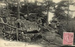 CPA Foret De Fontainebleau Rocher de la tour Denecourt