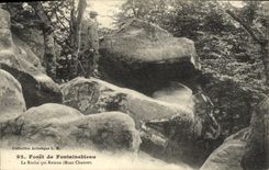 CPA Foret De Fontainebleau La Roche Qui remue Mont Chauvet