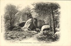 CPA Foret De Fontainebleau Antre de vulcain Rochers d'Avon