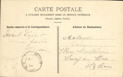 VINTAGE POSTCARD Drill De Fontainebleau Roucher Of the Denecourt Tower