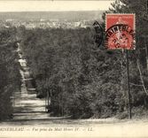 VINTAGE POSTCARD Fontainebleau seen from of the email Henri IV