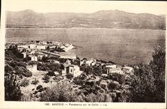 VINTAGE POSTCARD Ajaccio Panorama On the Gulf