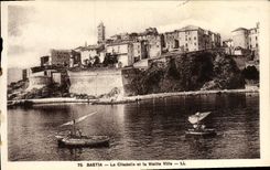 VINTAGE POSTCARD Bastia the Citadel and the old city
