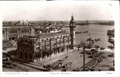 CPA Valencia Estacion Maritima Bateaux