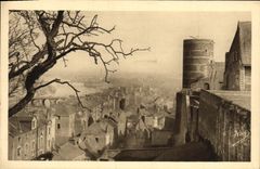 CPA Angers vue prise du chateau