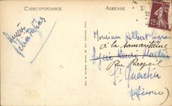 POSTAL Laon de la VENDIMIA el districto santo Martin y el santo de Vincent de los cuarteles