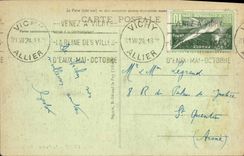 VINTAGE POSTCARD Vichy the casino overall picture