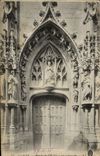 VINTAGE POSTCARD holy Porch Of the church German Amiens