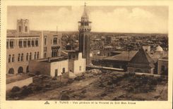 CPA Tunis vue generale et le minaret de Sidi Ben Arous