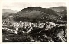 VINTAGE POSTCARD Bourboule Rocks and the City