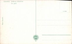 VINTAGE POSTCARD Zagreb Drzavni Kolodvor