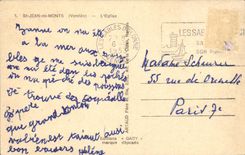 CPA St Jean de Monts L'Eglise