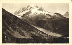 Planeta de Argentieres de la POSTAL de la VENDIMIA y la aguja verde