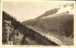 POSTAL Argentieres de la VENDIMIA el hotel del planeta y de Galacier D Argentieres