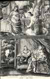 CPA Saumur Eglise Notre Dame de Nantilly L'annonciation La Sainte Famille Aubusson 