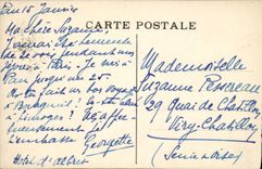 La POSTAL Pau interior de la VENDIMIA del cuarto del castillo o es Enrique IV