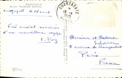 VINTAGE POSTCARD Marrakech