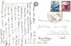 Dolomía Presso Carezza del delle de Strade de la POSTAL de la VENDIMIA