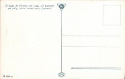 POSTAL de la VENDIMIA ÉL Lago di Carezza Collar Latemar