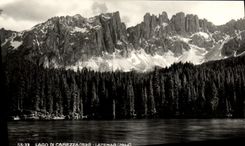POSTAL Lago di Carezza Latemar de la VENDIMIA