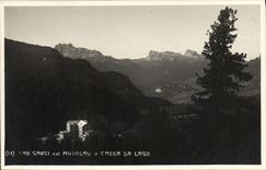 POSTAL Croda DA Lago de la VENDIMIA