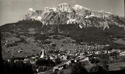 Parte posterior Tofane de la cortina de la POSTAL de la VENDIMIA