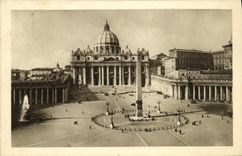 Basílica S Pedro de la plaza E de Roma de la POSTAL de la VENDIMIA