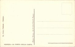 VINTAGE POSTCARD Venezia Carried It Della Carta